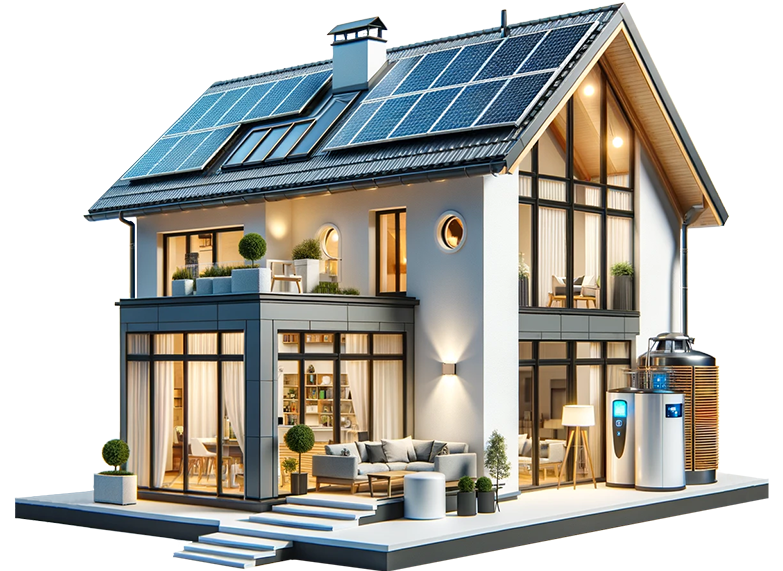 Render di una casa per riqualificazione energetica - Esa Italy Riqualificazione Energetica